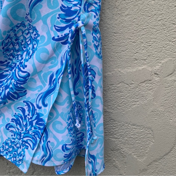 LILLY PULITZER Donna Romper Bennet Blue Out Of The Blue size 0 - Picture 8 of 16